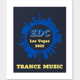 EDC Las Vegas 2023.Trance Music Posters and Art